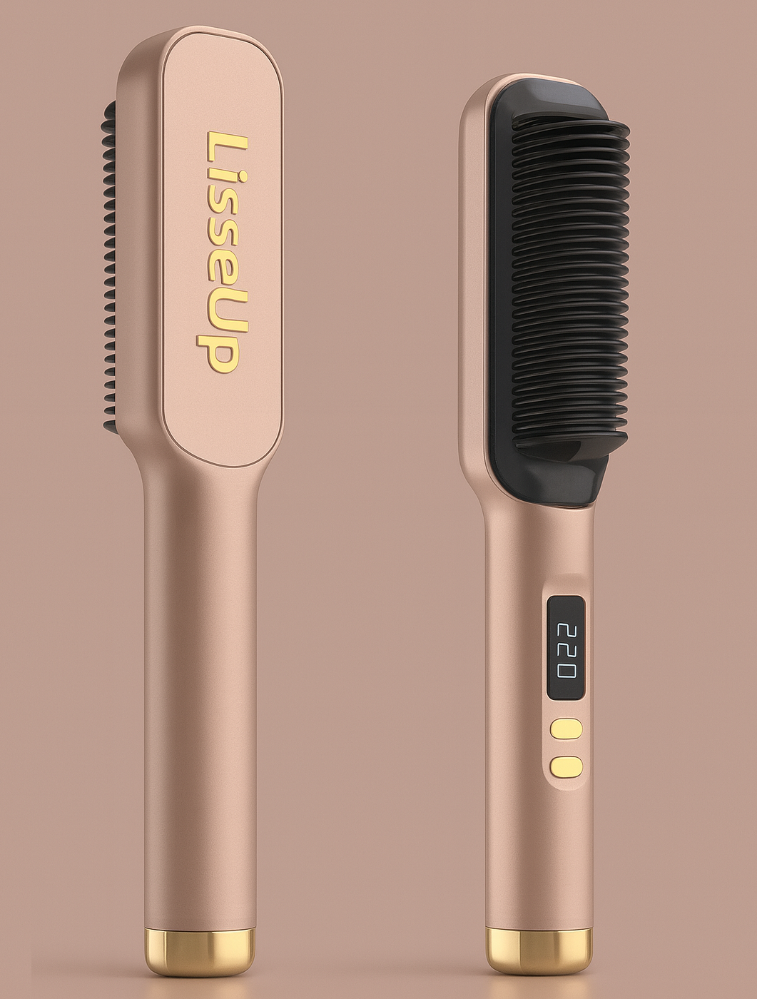 Brosse Lissante Chauffante  – Transformez Vos Cheveux en Un Instant