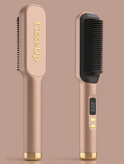 Brosse Lissante Chauffante  – Transformez Vos Cheveux en Un Instant