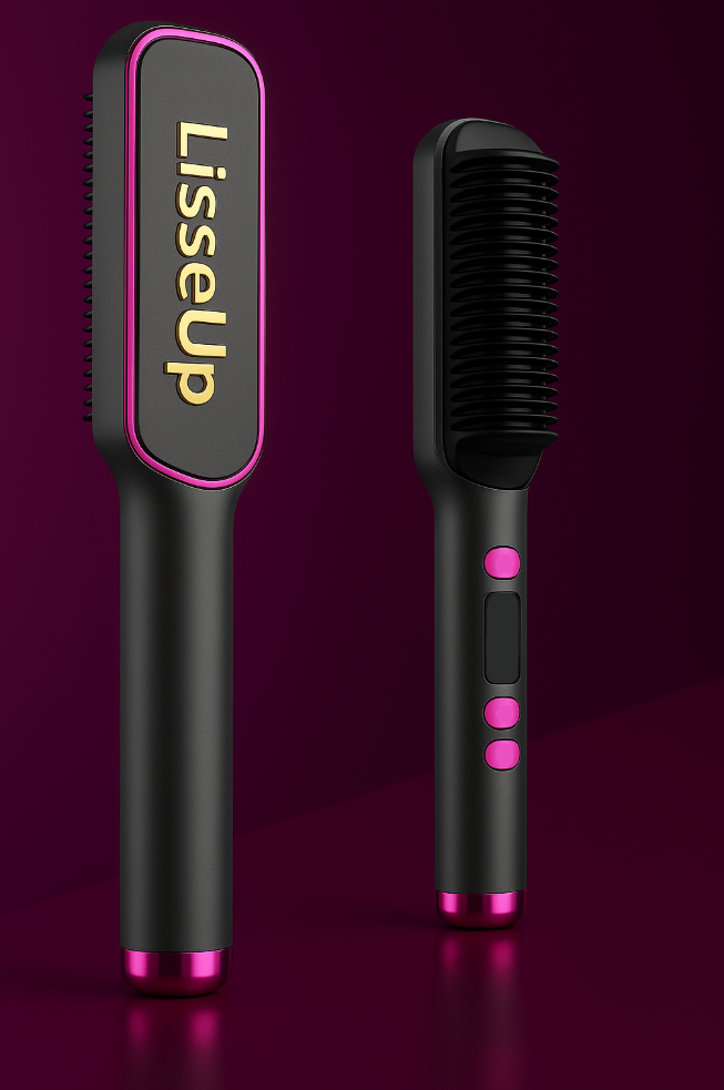 Brosse Lissante Chauffante  – Transformez Vos Cheveux en Un Instant