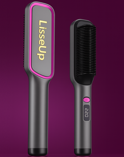Brosse Lissante Chauffante  – Transformez Vos Cheveux en Un Instant